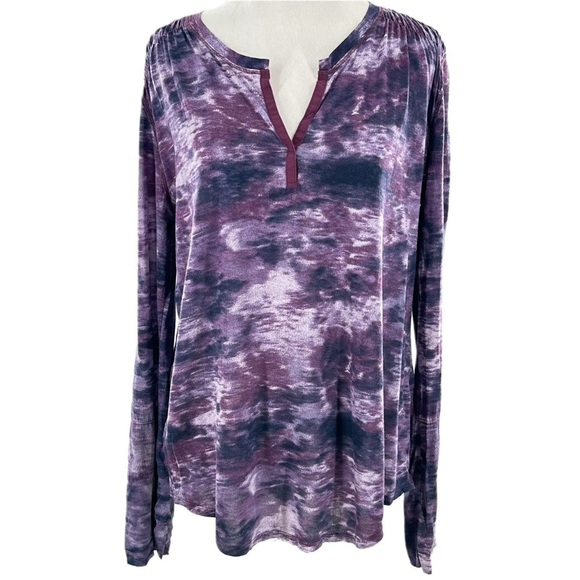 Calvin klein jeans womens top size M purple tie dye retro 2000s